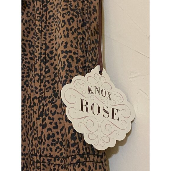 Knox Rose XS  Lightweight Jogger  Pants Cheetah Animal Print - Picture 3 of 8